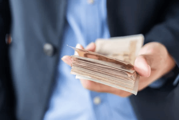 business hand holding