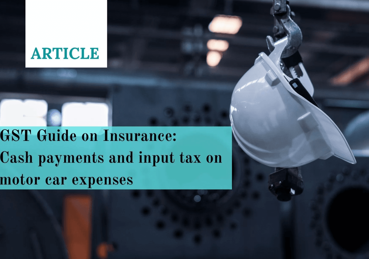gst guide on insurance