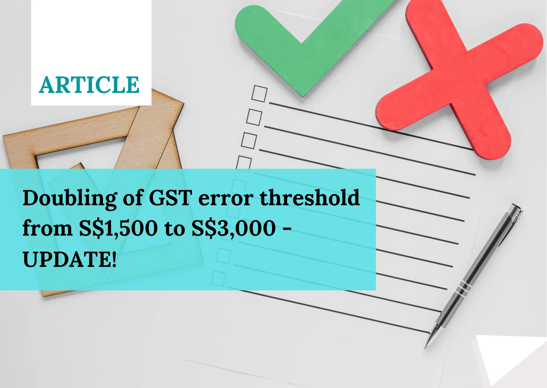 Doubling of GST error threshold from S1500 to S3000